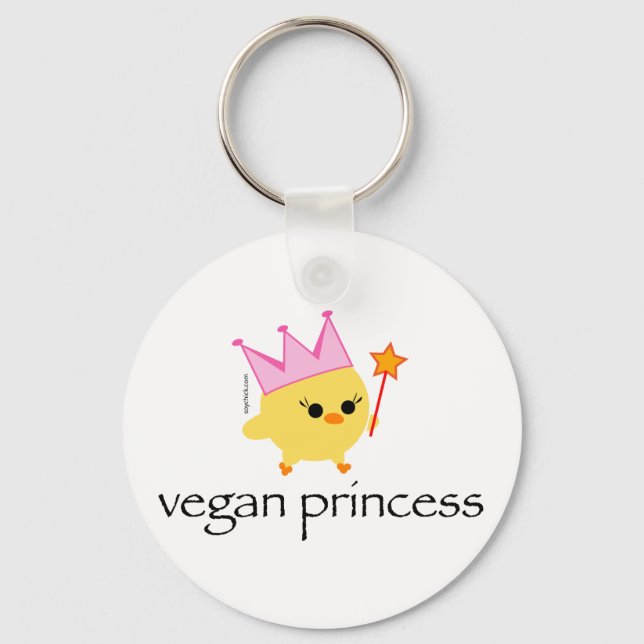 Soychick Vegan Princess Keychain (Front)