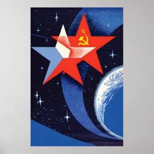 Soyuz 28 Space Mission (1978) Poster Vintage