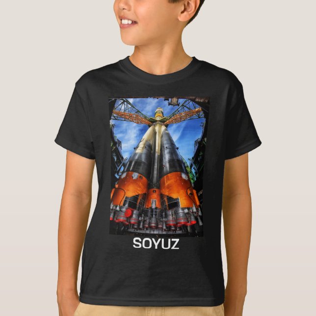 Soyuz Rocket On Pad T-Shirt (Front)