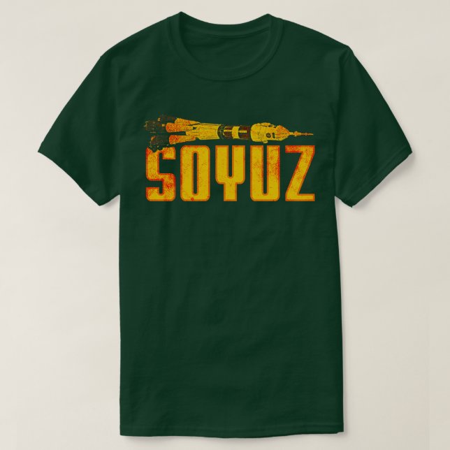 Soyuz Rocket Soviet Union 8 T-Shirt (Design Front)