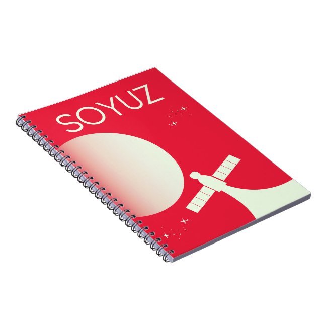 Soyuz Space Art poster Notebook (Right Side)
