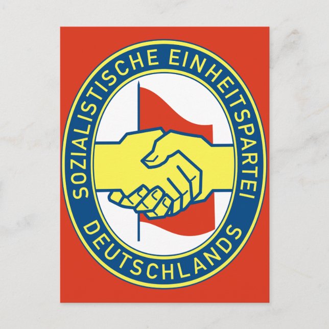 Sozialistische Einheitspartei Deutschlands Postcard (Front)