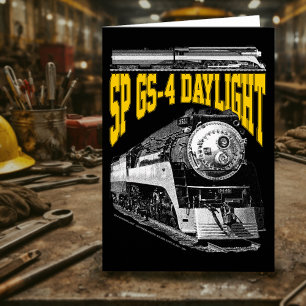 SP GS-4 Daylight Steam Locomotive. 4449 Train Thank You Card
