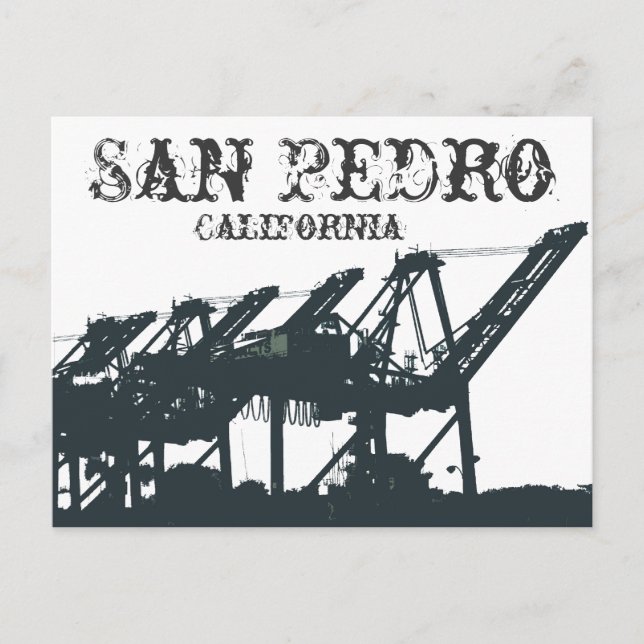 SP Harbour Cranes Postcard (Front)