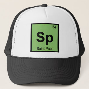 Sp - Saint Paul Minnesota Chemistry Periodic Table Trucker Hat