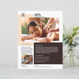 Spa and Beauty Care Service Flyer Template