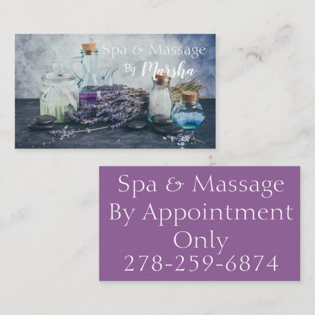 Spa and Massage Business Card (Front/Back)