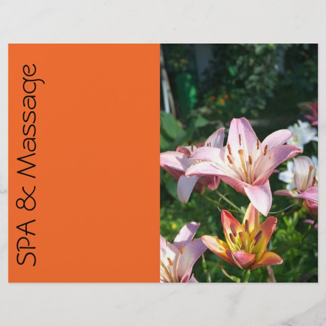 SPA and massage Flyer (Front)