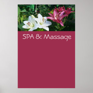 SPA and massage Poster