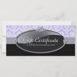 SPA AND SALON GIFT CERTIFICATE