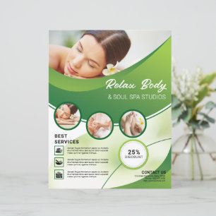 Spa & Beauty Care Salon Flyer Template