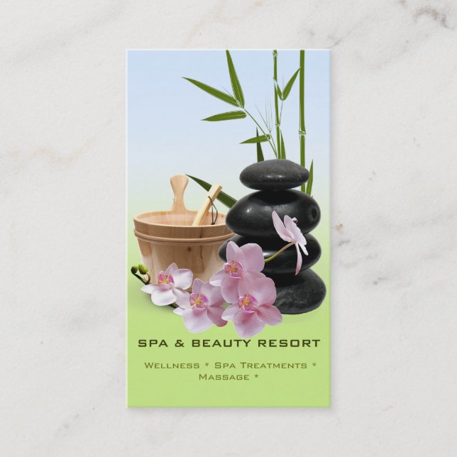 SPA & Beauty Resort  Business Cards (Front)