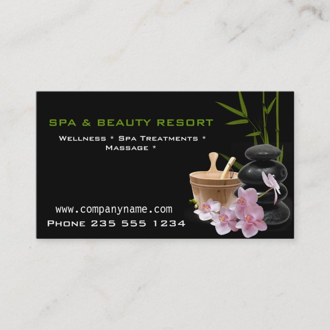 SPA & Beauty Resort  Business Cards (Front)