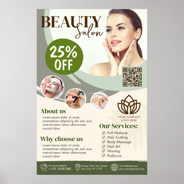Spa, Beauty Salon - Bussines Poster (Front)