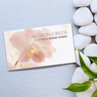SPA Beauty Salon Massage Therapist Flower Shop Business Card