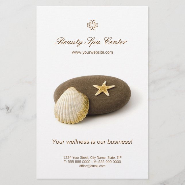 Spa Beauty Salon Thalassotherapy Flyer (Front)