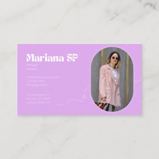 Spa & Beauty Studio Consultant Business Card (Back)