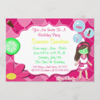 Spa Birthday Baby or Bridal Shower Party Invite