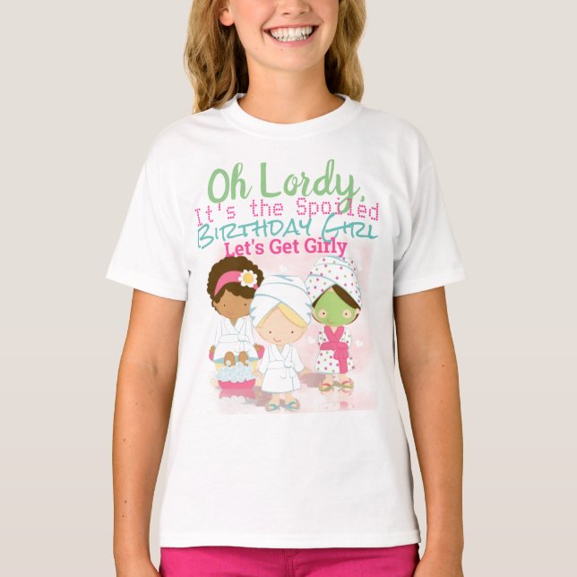 Spa Birthday Girl T-Shirt (Front)