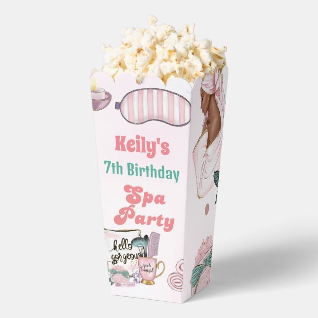 Spa Birthday Pamper Party Birthday  Favour Box (Popped)