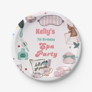 Spa Birthday Pamper Party Birthday  Paper Plate