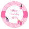 Spa Birthday Party Favour Sticker