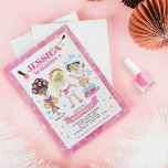 Spa Birthday Party Invitation<br><div class="desc">Spa Birthday Party Invitation - Nothing is more relaxing than getting (more) beautiful with your besties! Get the girls together and let's celebrate!  Don't forget to check our store for awesome matching party supplies. Let's party!</div>