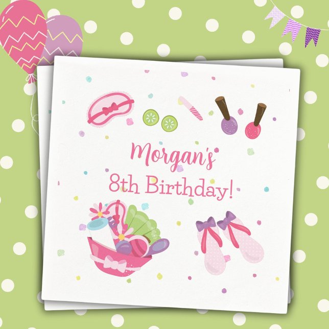 Spa Birthday Party Napkin (Creator Uploaded)