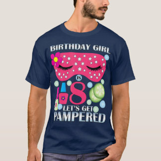 Spa Birthday Party Themed Birthday Girls Age T-Shirt
