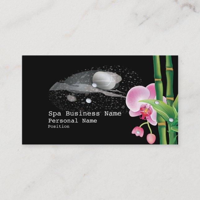 Spa Business  Business Card (Front)