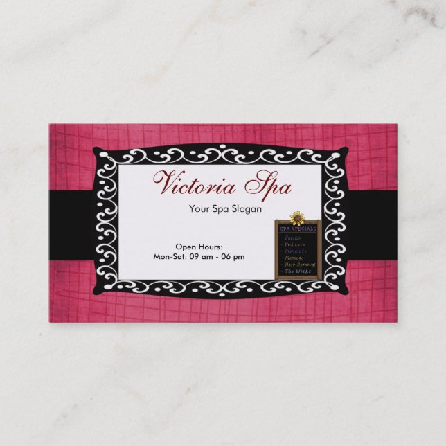 Spa Business Card (Front)