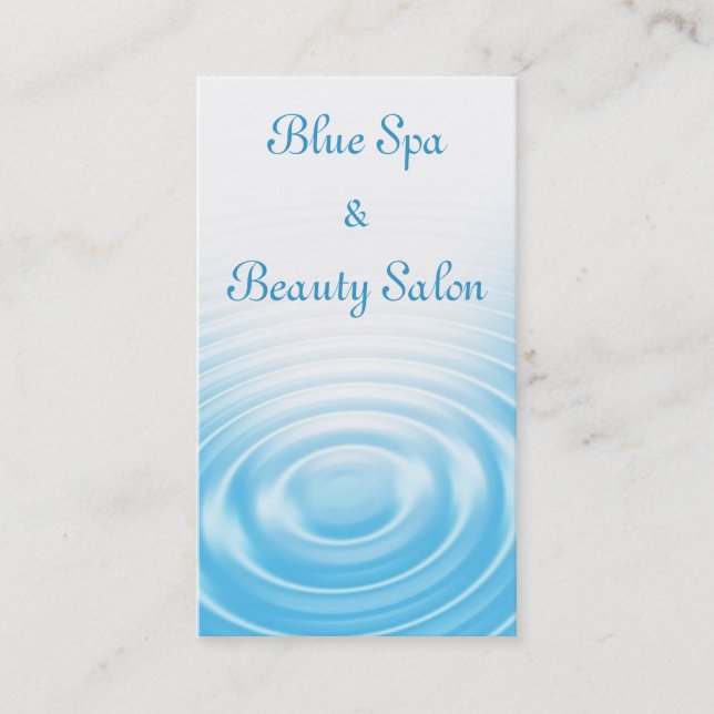 Spa Business Card (Front)