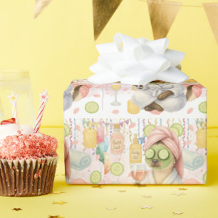 SPA Cat Birthday Party for Siamese Cat lovers Wrapping Paper