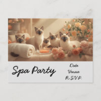 Spa Cat Party in spa treatment