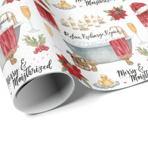 Spa Christmas themed for Spa Lovers Wrapping Paper