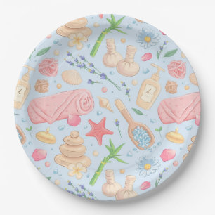 Spa Day Teen Birthday Party  Paper Plate