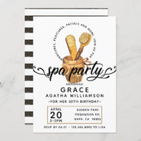 Spa Day Vintage Birthday