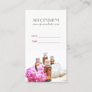 SPA Essential Oil Massage Aromatherapy Appointment Card