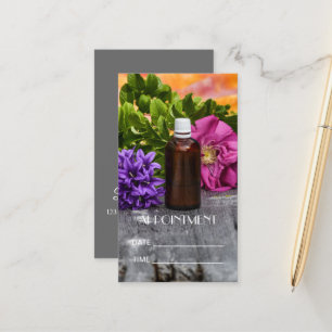 SPA Essential Oil Massage Aromatherapy Appointment Card