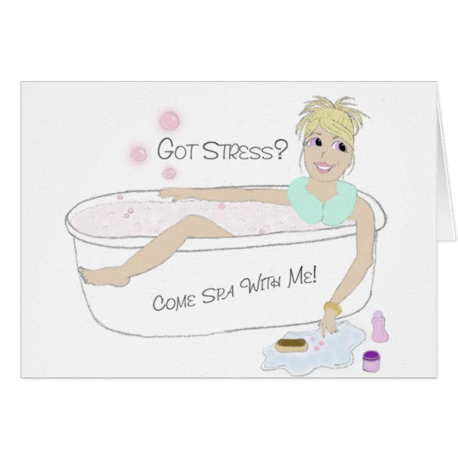 Spa Girl Card (Front Horizontal)