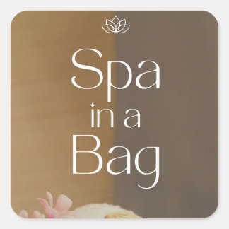 Spa in a Bag Square Sticker