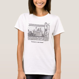 Spa Labrador cartoon women shirt