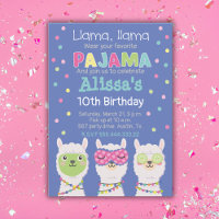 Spa llama party, pajama party