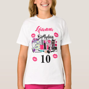 Spa Make up Birthday Girl   custom age  T-Shirt