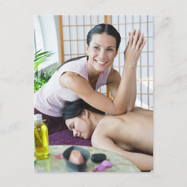 Spa massage 2 postcard (Front)