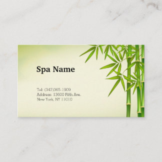 Spa massage Business Card