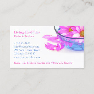 Spa Massage Flowers Business Card
