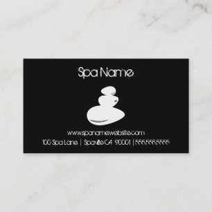 Spa Massage Stones Coupon Cards