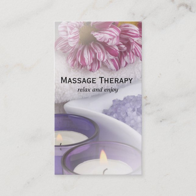 Spa | massage therapy business card (Front)