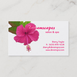 Spa / Massage Therapy Flower Business Card